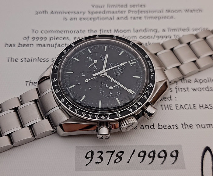 Omega Speedmaster Moonwatch Apollo 11 30th Anniversary Wristwatch Ref. 3560.50